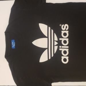 Women's Short Sleeve Black Adidas T-shirt Size M